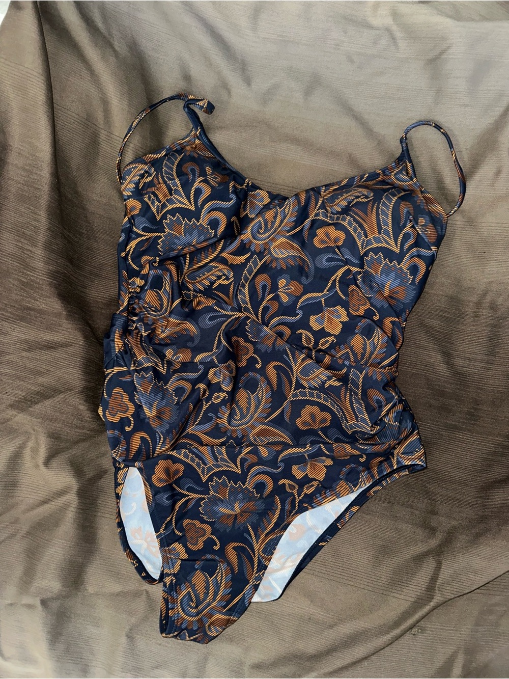 Cupshe paisley ruched swimsuit